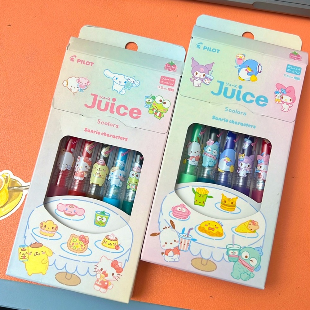 Pilot Juice Gel Pen Set. 0.5mm, 10 pieces total, Sanrio limited addition.